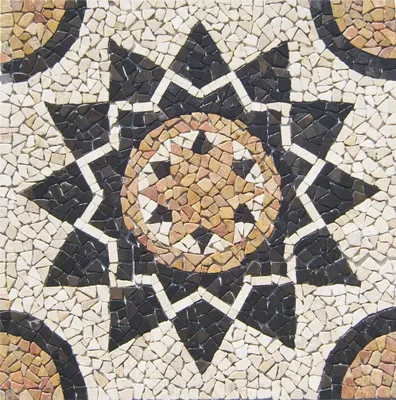 Produktbild von Mosaikfliesen RO-001 Marmor Rosone   Naturstein Fliesen Lager Verkauf Stein-Mosaik Herne NRW
