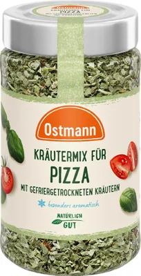 Zdjęcie produktu dla Ostmann mieszanka ziół do pizzy bez dodatków opakowanie 19g