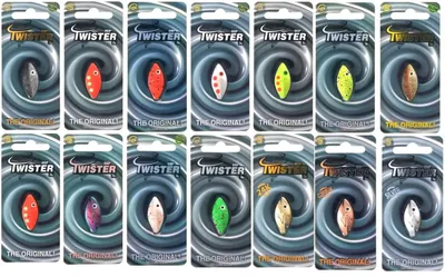 Produktbild von OGP Twister 2g Köder - Blinker Forellenblinker, Farbe:Pink Green Splat