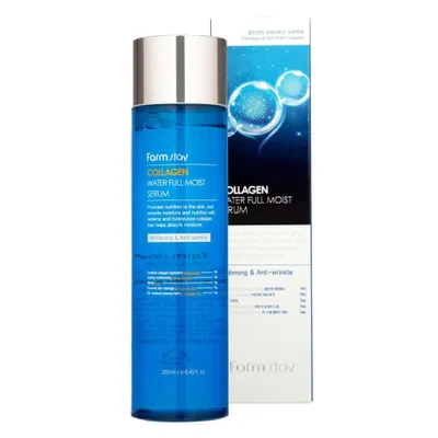 Produktbild von FARMSTAY Collagen Water Full Moist Serum 250 ml – pflegendes Gesichtsserum mit Kollagen