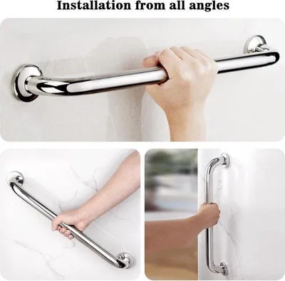 Produktbild von Famanu Halter Antirutsch Badewanne - 2 Stück, Edelstahl