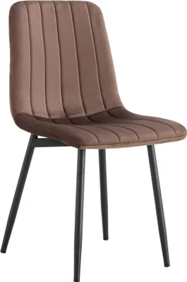 Produktbild von Kondela Esszimmerstuhl Ramita Typ 1 – braun (Samt) / schwarz