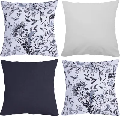 Produktbild von Amilian 4er Set Dekokissen mit Füllung 50x50 cm 20x20 inch, Zierkissen, Sofakissen mit Kissenbezug für Schlafzimmer Wohnzimmer Kinderzimmer