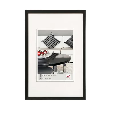 Image de Cadre photo en aluminium Walther, format 10x15 cm, couleur noire