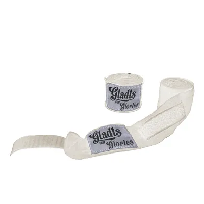 Produktbild von Gladts Boxbandagen – 460 cm – Erhältlich in Schwarz, Blau, Rot, Rosa, Weiß & Grün – Elastische Handbandagen für Boxen, Kickboxen, Muay Thai & MMA