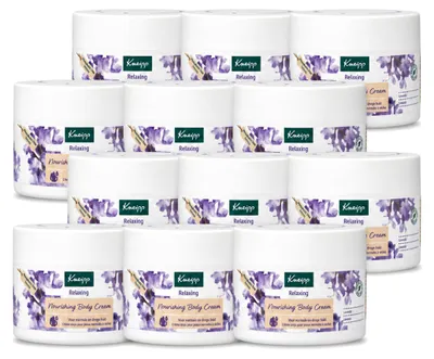 Immagine prodotto di 12 confezioni di crema corpo Kneipp, rilassante alla lavanda, 200 ml ciascuna - confezione - 12 pezzi