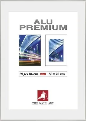 Produktbild von Bilderrahmen Alu Duo silber 59,4x84 cm (DIN A1)