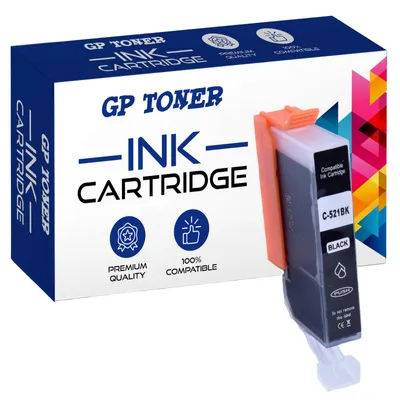 A product box and ink cartridge for a printer.