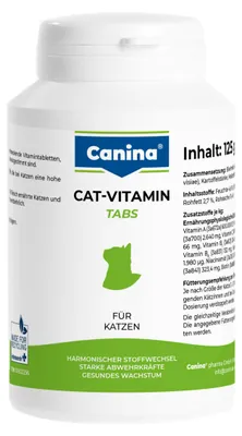 Produktbild von Vitamin Tabs Katzen 250 Stück 125 mg Canina Pharma Tiernahrung Ergänzung