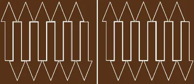 Produktbild von Pfeilaufkleber 15x4cm 20 Stück glänzend braune Aufkleber