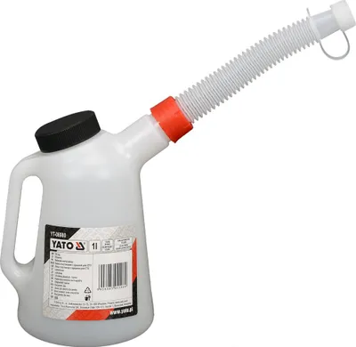 Produktbild von 1L Ölkanne Wasserkanne Ölkanister Messbecher Ausgießer Füllkanne 1000ml Plastik