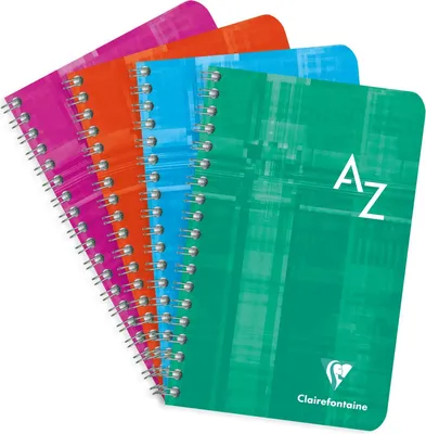 Produktbild von Clairefontaine 10x Adressbuch 11x17cm 50 Blatt kariert 90g sortiert 68699C
