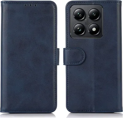 Produktbild von Mobigear Wallet  Xiaomi 14T Hülle Klapphülle Geldbörse - Blau
