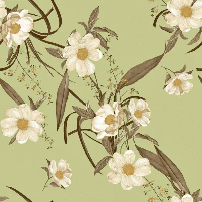 Produktbild von Selbstklebende Tapete mit Blumenmuster, 260 cm x 44,5 cm