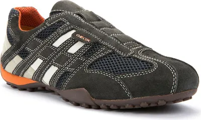 Zdjęcie produktu dla Geox SNAKE buty męskie - sportowe loafersy - niskie buty szare rekreacyjne NOWOŚĆ