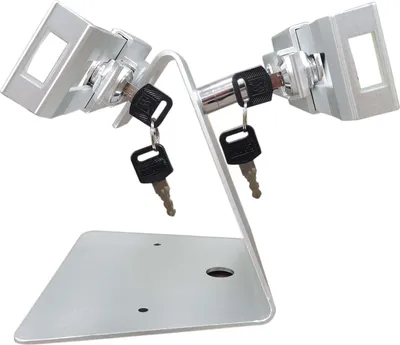 Produktbild von SYSTEM-S Tischständer Dual 360° Halterung abschließbar für Tablets von 9.0" bis 13.0"