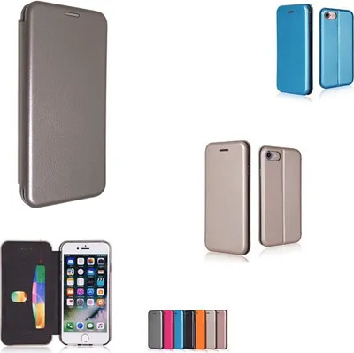 Produktbild von starfix Flip Case für iPhone 6/6s mit Kartenfach silber