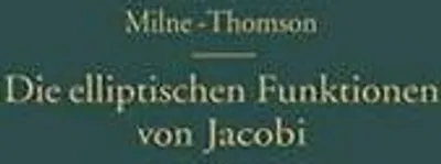 Produktbild von Die elliptischen Funktionen von Jacobi