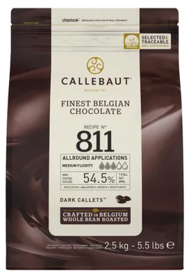 Produktbild von Barry Callebaut 811 Zartbitter Schokolade Kuvertüre 2,5kg