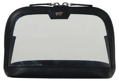 Immagine prodotto di Custodia per articoli da toilette e valigetta da viaggio, contenitore per cosmetici, nero, unisex, in pelle