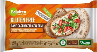 CHLEB KRÓLEWSKI CIEMNY Z ZIARNAMI KROJONY BEZGLUTENOWY 250 g - BALVITEN