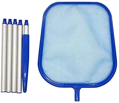 Zdjęcie produktu dla Skimmer do basenu, ręczna siatka do skimmera z 5 aluminiowymi prętami
