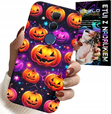 Image de Étui Pour Huawei Mate 20 Lite - Halloween, Salem, Citrouilles Effrayantes, Designs