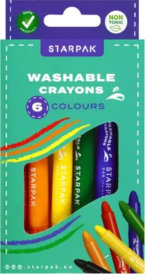Produktbild von Waschbare Buntstifte Starpak 6 Farben