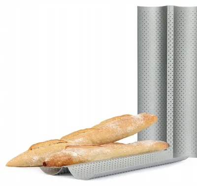 Obrázek produktu pro Porcello forma na pečení, určená pro 2 bagety, s nepřilnavým povrchem