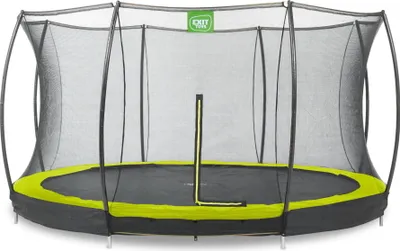 Produktbild von EXIT Silhouette Bodentrampolin ø366cm mit Sicherheitsnetz - grün