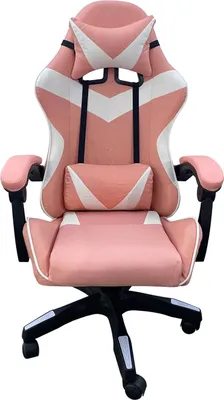 Produktbild von Gamingstuhl Krit Schwarz Kunstleder, ergonomisch, Lordosenstütze mit Massagefunktion, Kippfunktion, 110 kg