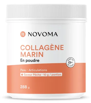Image de Collagène - Novoma - Collagène Marin (288g) - Saveur Pêche