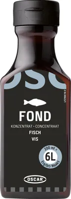 Produktbild von Oscar Fischfond Konzentrat feine Zwiebel und Knoblauchnote 200ml