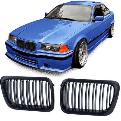 Kühlergrill Grill Performance SCHWARZ Doppelsteg für BMW 3er E36 ab 1996-1999 – Produktansicht