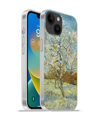 Produktbild von MuchoWow® Handyhülle Schutzhülle Hülle für Apple iPhone 14 - Softcase Blühender Pfirsichbaum - Vincent van Gogh Silikon Softcase Handy Hülle - Mobiltelefonhülle