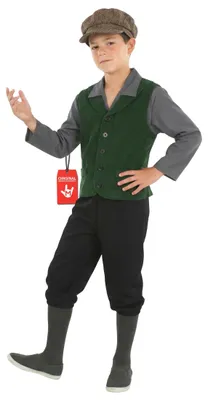 Produktbild von Fun Shack Mittelalter Kostüm für Kinder Jungen, Bauernkleidung, Perfekt für Karneval und Fasching, XL
