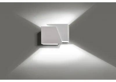 Immagine prodotto di Lampada da parete Frost in acciaio verniciato bianco