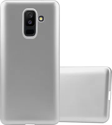 Image de Cadorabo Housse de protection pour Samsung Galaxy A6 PLUS 2018 Housse en argent Housse pour portable TPU silicone Etui Cover Case