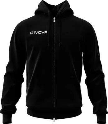 Productafbeelding van Givova King, zwarte ritsjas, maat L, voor heren, kleur zwart, maat L
