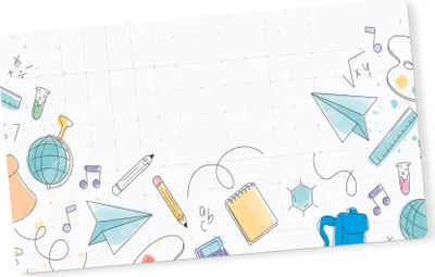 Produktbild von itenga 25x Namensetiketten Doodles bunt Schulanfang