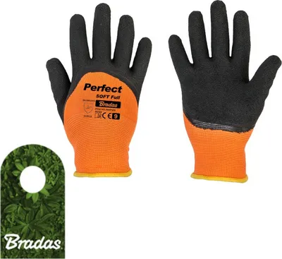 Produktbild von Gartenhandschuhe Schutzhandschuhe PERFECT SOFT FULL Arbeitshandschuhe Latex Größe 9 BRADAS 1732