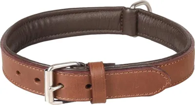 Produktbild von Flamingo Halsband Arizona Leder braun, Maße: 40-46 cm / 28 mm