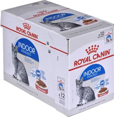 Produktbild von Royal Canin Indoor Sterilized, Adult, jede Rasse, Fleisch, 85 g