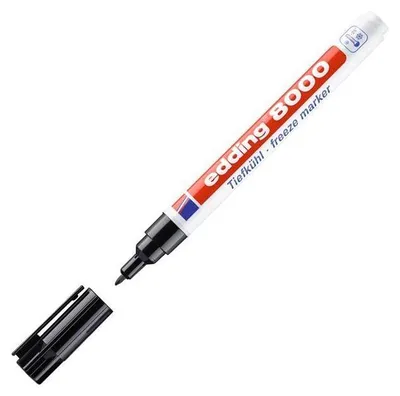 Obrázek produktu pro Edding BLK8000-1-4001 8000 Tiefkühlmarker - 1 mm, schwarz, Blisterpackung