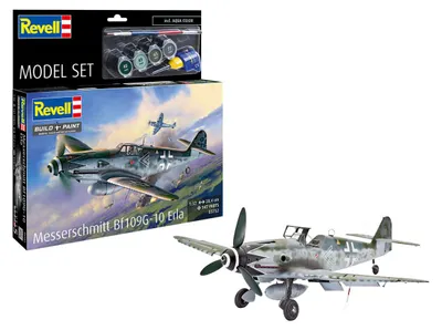 Image de Kit de maquette Revell Messerschmitt Bf109G-10 Erla, échelle 1:32 - 147 pièces.