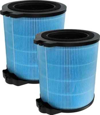 Produktbild von vhbw 2x H12 Filter kompatibel mit Hoover 38290209, 38290208, HHP30C011, HHP30C001 Luftreiniger - Ersatz-Filter mit integriertem Aktivkohle-Filter