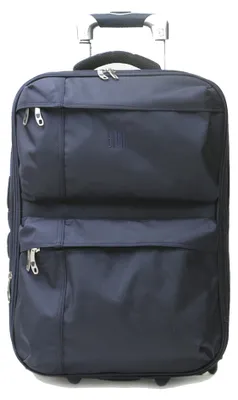 Imagen del producto de Maleta con ruedas, color azul oscuro, fabricada en poliéster y ABS, tamaño S, ideal para viajes