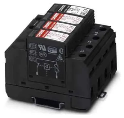 Produktbild von Phoenix Contact 2838209, 240 V, Schwarz, Polyamid, IP20, 343,6 g, 71 mm