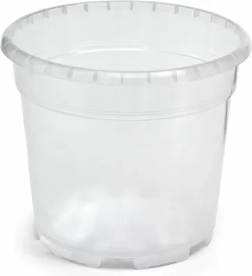Produktbild von Floralo Blumentopf, Orchideentopf Durchmesser 14 cm, transparent, 14x14x12.5 cm, 1.25 L, 725