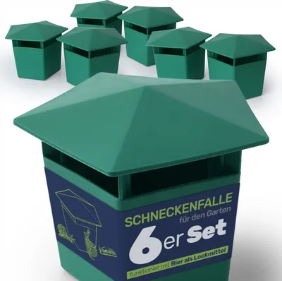 Produktbild von Schneckenfalle Set Schneckenschutz Garten, Menge:6